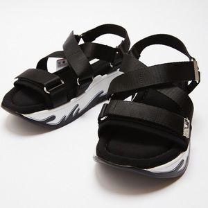 Zara Velcro Platform Sandals